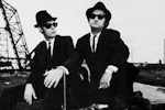 The Blues Brothers (Publicity picture, featured on the cover of the 45-tour disk "Sweet Home Chicago")
