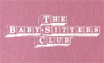 The Baby-Sitters Club logo in white on pink