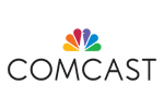 Comcast logo with NBC peacock