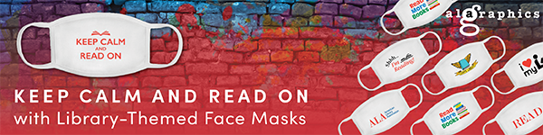 ALA Graphics - Keep Calm and Read On with Library-Themed Face Masks