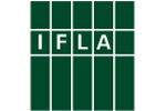 IFLA logo, white text on green grid