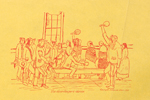 A drawing of Iroquois games and dances by Jesse Cornplanter resides in Amherst (Mass.) College’s collection of Indigenous materials. (Photo: Amherst College Archives and Special Collections)