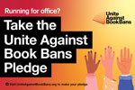 Screenshot of the Unite Against Book Bans Pledge webpage
