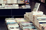 A bookstore table