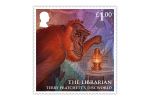 Royal Mail stamp featuring The Librarian from the Discworld series