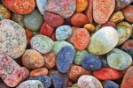 Attractive collection of colored rocks
