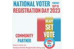 National Voter Registration Day Community Partner logo