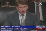 Michael Farris testifying before in the 1980s in a CSPAN screencap