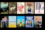 Montage of the books on the longlist for the National Book Award in Young People's Literature