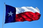 Waving Texas flag