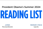 President Obama's Summer 2024 Reading List