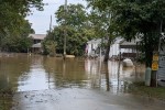 Flooding in Asheville from the county's Facebook page