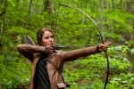 Jennifer Lawrence in a screencap from The Hunger Games