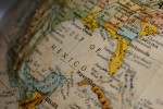 Globe focused on the Gulf of Mexico