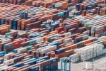 A field of shipping containers