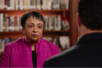 Carla Hayden being interviewed, in a screenshot from CBS Sunday Morning