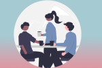 Illustration of a group meeting