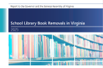 Cover of School Library Book Removals in Virginia