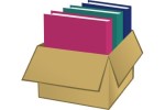 Books in a shipping box