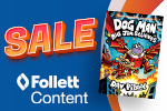 SALE. Dog Man. Follett Content.