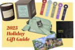 2025 Holiday Gift Guide with a montage of literarily-themed presents