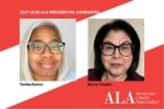 ALA presidential candidates Tamika Barnes and Becky Calzada