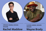 Rachel Maddow and Wayne Brady