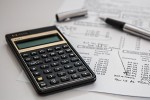 Calculator and financial documents