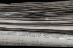 Stack of newspapers