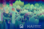 Abstract image from the cover of the AI Index Report