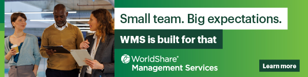 Ad for OCLC. Small team. Big Expectations. WMS is built for that. WorldShare Management Services. Learn More