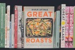 Shelf of cookbooks