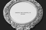 Ornate silver plate