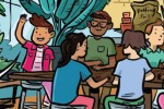 Children in a graphic novel club