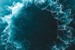 Large splash in the open