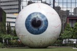 Large sculpture of an eye in Dallas