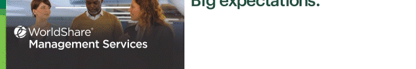 Ad for OCLC WorldShare Management Services. Small team. Big expectations. WMS is built for that.