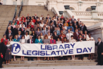 1994 Library Legislative Day participants on the steps of the US Capitol