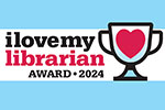 Logo that says I Love My Librarian Award 2024